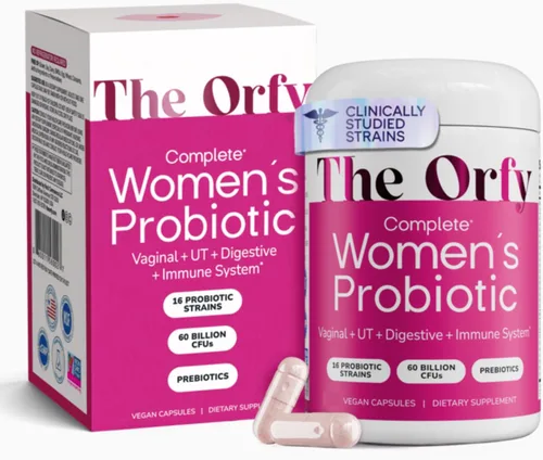 Probióticos completos para mujeres, salud vaginal, utinaria, digestiva e inmunológica, 60 mil millones de UFC, 16 cepas, prebióticos y probióticos