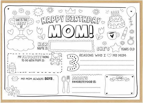 Miniatura 7 de CJ&M Página para colorear de feliz cumpleaños para papá Plantilla de relleno de todo sobre papá Actividad de cumpleaños del padre Tarjeta