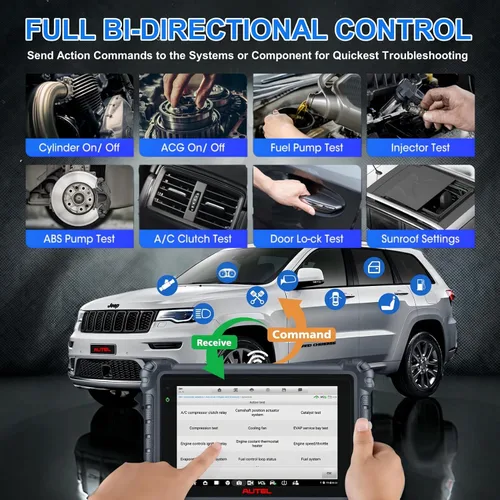 Miniatura 4 de Autel Escáner de diagnóstico MaxiSys MS906 Pro OBD2, codificación ECU, más de 3000 pruebas activas, servicio de más de 40 años, herramienta