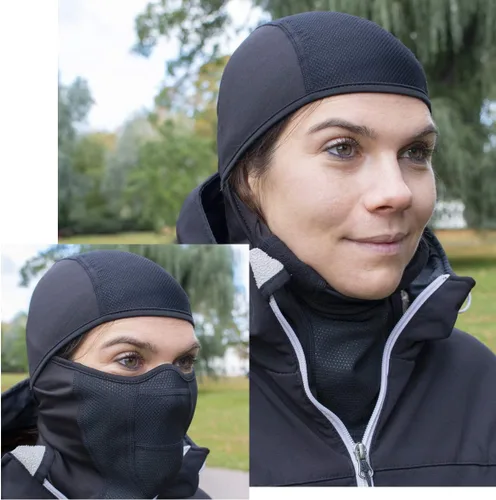 Miniatura 6 de The Friendly Swede Pasamontañas para hombre, máscara de esquí negra para hombres, máscara de esquí para mujeres (estándarnórdicoártico)