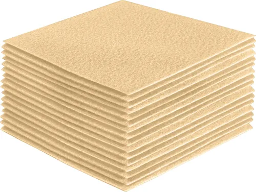 Miniatura 160 de FabricLA Hojas de fieltro acrílico para manualidades, cuadrados de fieltro precortados suaves de 4 x 4 pulgadas (3.9 in x 3.9 in), utiliza hojas