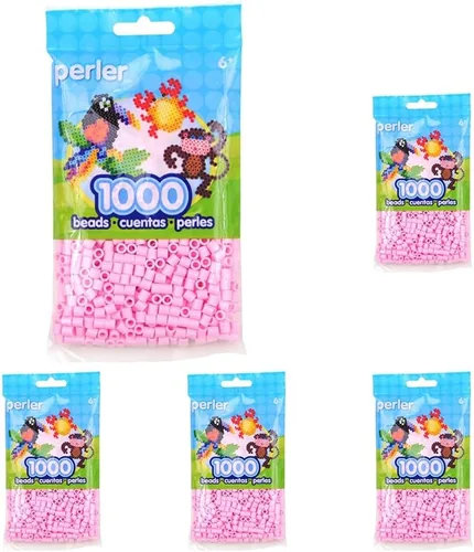 Miniatura 6 de Perler Cuentas fusibles para manualidades, 1000 unidades, gris claro, pequeño