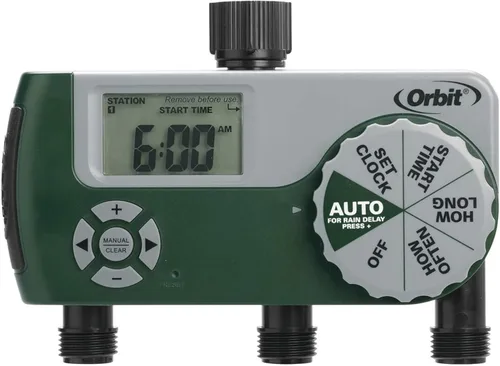 Miniatura 11 de Orbit 62067 Temporizador de riego digital programable de manguera de 1 salida, paquete de 2