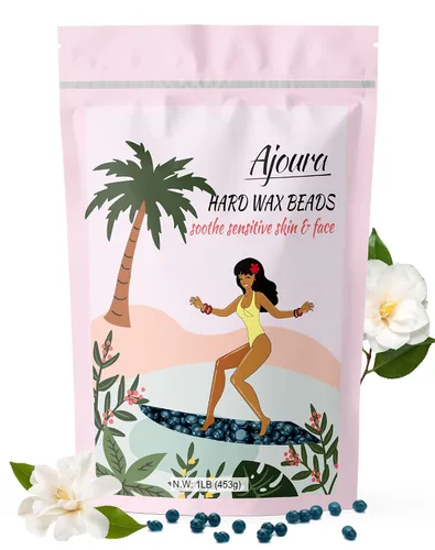 Miniatura 9 de Ajoura Frijoles de cera de rosa dura de 1 libra para depilación de cuerpo completo – Bikini, cara, cejas, espalda, pecho, piernas, axila, labio Rojo