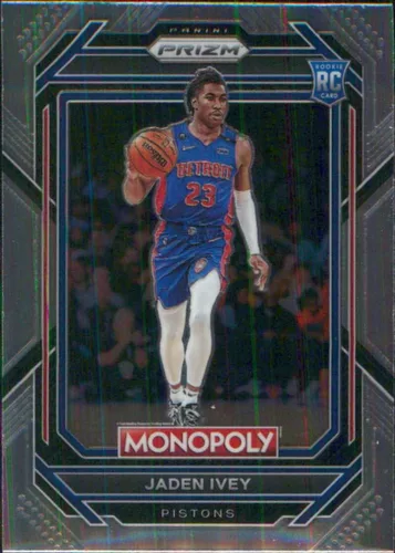 2022-23 PANINI MONOPOLY PRIZM #26 JADEN IVEY RC DETROIT PISTONS BASKETBALL OFFICIAL TRADING CARD OF NBA