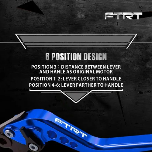 Miniatura 4 de Palancas cortas de embrague de freno compatibles con MT-07 FZ-07 MT-09 FZ-09 2014-2020/ XJ6 Diversion 2004-2015/ FZS1000 FZ1 FAZER 06-15/ FZ6R Azul