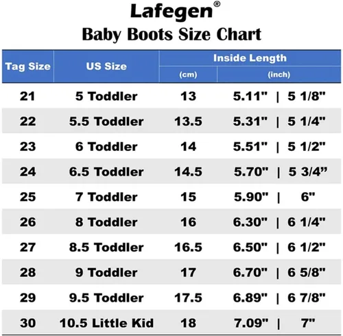 Miniatura 7 de LAFEGEN Toddler Boys Girls Leather Non-Slip Hiking Boots Outdoor Waterproof Lace-Up Snowshoes (ToddlerLittle Kid)
