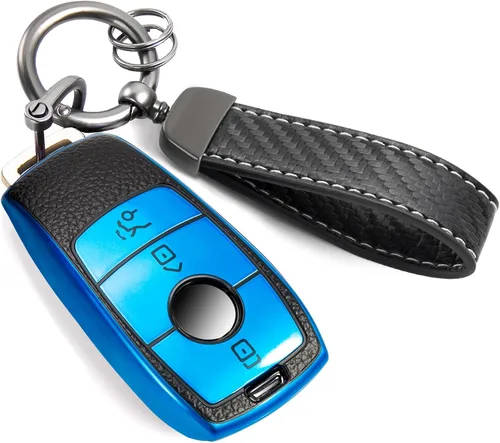 Miniatura 31 de para Cadillac - Funda para llavero con cuerda trenzada metálica, funda suave mejorada para 2020 en adelante CT4 CT5 CT6 XTS XT4 XT5 ATS, etc.
