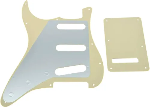 Miniatura 2 de KAISH - Golpeador de 11 agujeros estilo ST/Strat SSS con placa trasera de trémolo para Stratocaster/Strat, fabricado en EE. UU./México, color perla