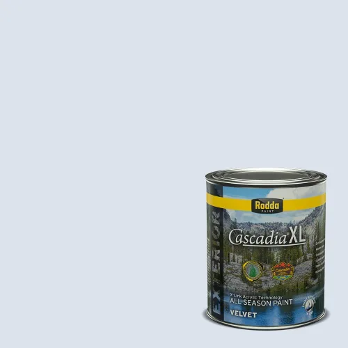 Miniatura 176 de Rodda Paint CASCADIA XL Pintura e imprimación satinada exterior en uno, cuarto de galón, Aquafir