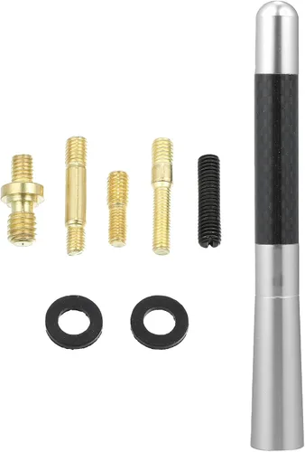 Miniatura 8 de X AUTOHAUX 1 Unidades 4.7 in 4.7 Pulgadas Universal Coche AM FM Radio Señal Antena Mástil para Jeep para Dodge para Ram para Ford para Toyota Fibra