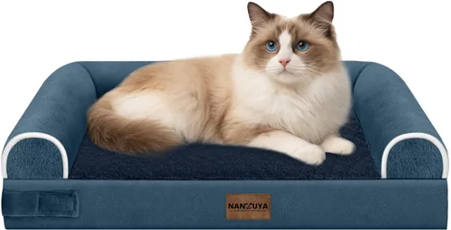 Miniatura 21 de Cama ortopédica lavable para perros medianos y grandes: cama con cojines de apoyo para perros medianos y grandes, cama impermeable de espuma tipo