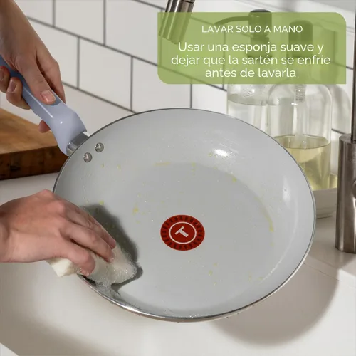 Miniatura 8 de T-Fal Refresh - Juego de utensilios de cocina antiadherentes de cerámica, 20 piezas, apto para horno hasta 350 °F, olla de cocina, ollas y sartenes