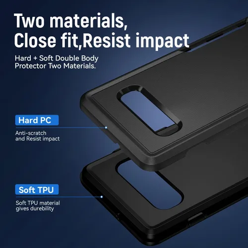 Miniatura 5 de Funda para Samsung Galaxy S10, con Protector de Pantalla HD [Probado contra Caídas de Grado Militar] Funda Protectora de Servicio Pesado Resistente