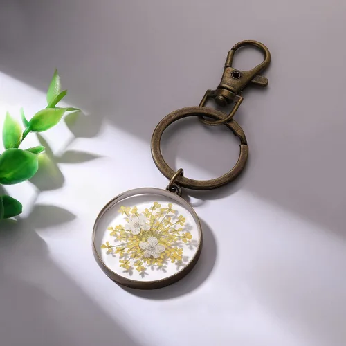 Miniatura 20 de Pressed Flower Keychain Charms Forget-Me-Not Keychain Personalized Handmade Keychain Gifts for Her