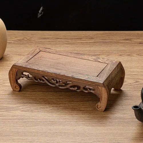 Miniatura 5 de Hermoso soporte para florero oriental de palisandro hecho a mano, 1 soporte