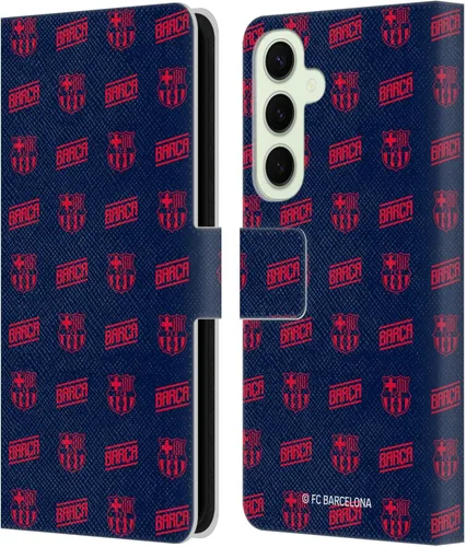 Miniatura 104 de Head Case Designs Funda de piel con licencia oficial del FC Barcelona Barca Crest Graphics para Samsung Galaxy A06 4G