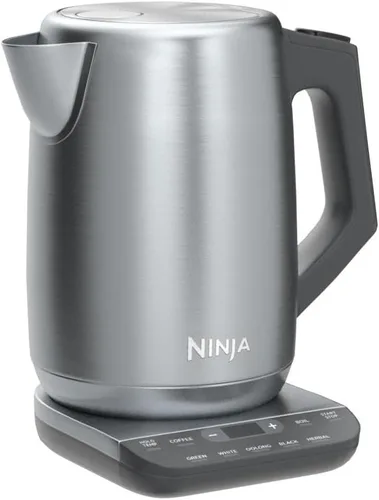 Miniatura 4 de Ninja KT200 - Hervidor eléctrico de temperatura de precisión, 1500 vatios, sin BPA, inoxidable, capacidad de 7 tazas, ajuste de temperatura de Acero