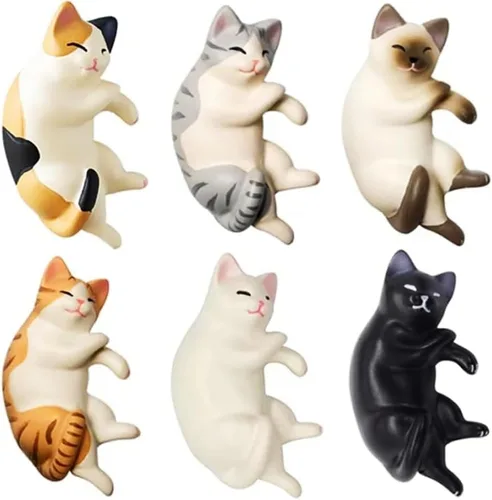 Miniatura 8 de 4 piezas de lindos imanes de refrigerador 3D en miniatura de comida – Fuerte diseño magnético de tabla de cortar para decoración de cocina y hogar