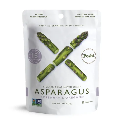 Miniatura 11 de POSHI Ensalada natural de alcachofas y espárragos, ceto, vegana, sin OMG, baja en carbohidratos + calorías, sin gluten, lista para comer, verduras