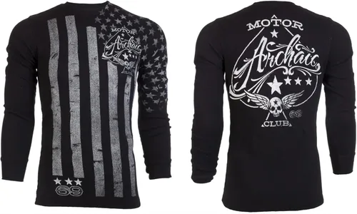 Miniatura 2 de Archaic by Affliction - Camisa térmica para hombre, color negro