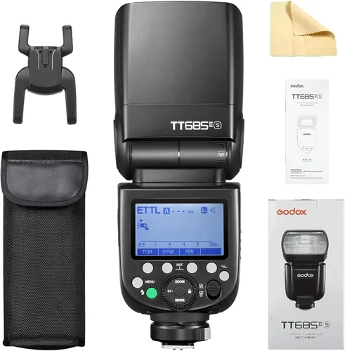 Godox TT685II-S TTL/HSS 1/8000s Speedlight Flash para cámaras Sony - Sistema inalámbrico X 2.4G, GN60, bloqueo de liberación rápida, conversión TCM,