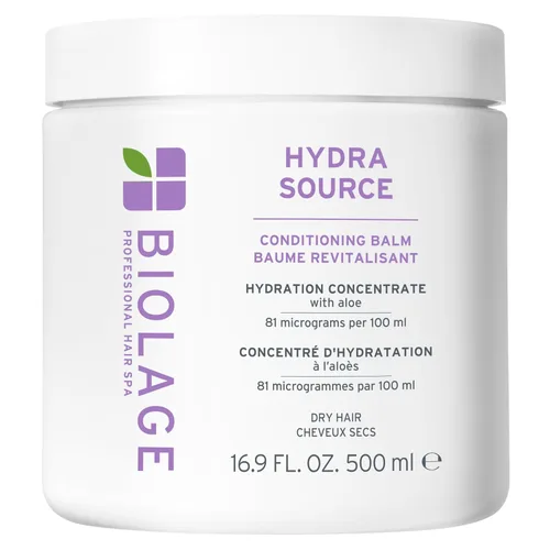 Biolage Hydra Source Conditioning Balm - Moisturizes, Detangles & Adds Softness, For Dry Hair, Infused with Fermented Aloe & Micro-Filtered