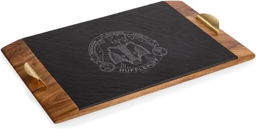 Miniatura 5 de PICNIC TIME Harry Potter Hufflepuff Covina - Bandeja para servir acacia y pizarra, juego de tabla de charcutería, tabla de queso