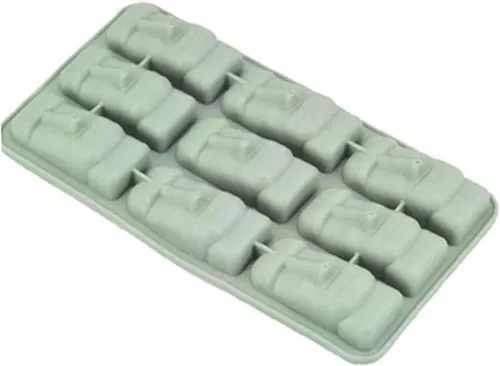 Miniatura 9 de Isla de Pascua Estatuas de Piedra Bandeja de Hielo Cubos Diy Molde Verano Mini Molde de Pastel de Silicona