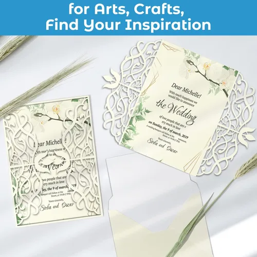 Miniatura 5 de Ohuhu Papel de cartulina de color crema, 100 hojas – 8.5" x 11" Cartulina pesada 80 lb/216 gsm para manualidades y fabricación de tarjetas