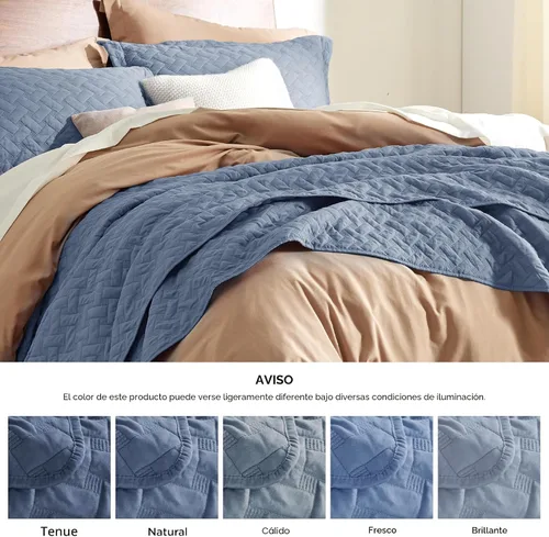Miniatura 6 de Bedsure - Juego de edredón tamaño Queen - Edredones ligeros tamaño Queen con patrón de trenzado, juego de ropa de cama suave, juego de edredón