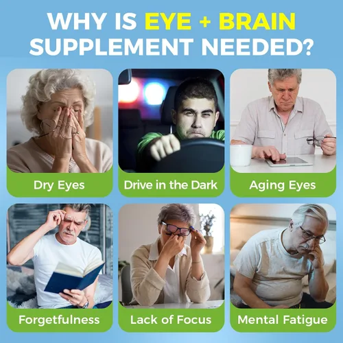 Miniatura 4 de Alliwise Vitaminas de Luteína para los Ojos 14 en 1 Suplemento de Vitaminas para la Salud Ocular, Apoyo para Ojos Secos, Suplemento para la Memoria