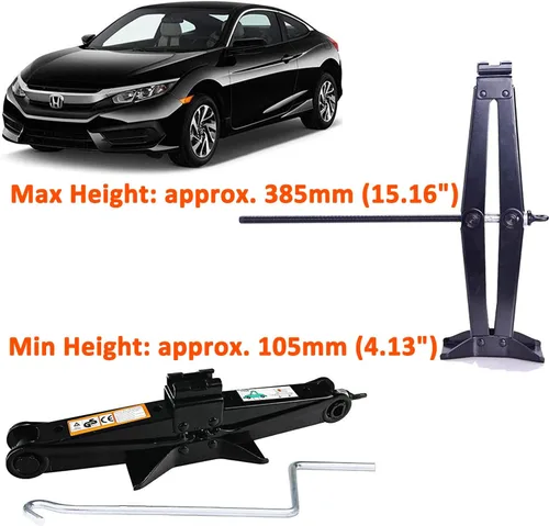 Miniatura 4 de 1 paquete de gato de tijera para coche para Honda Civic/Accord/CR-V/Element/Odyssey/Pilot, 2 toneladas, 4409 libras de capacidad, gato de tijera