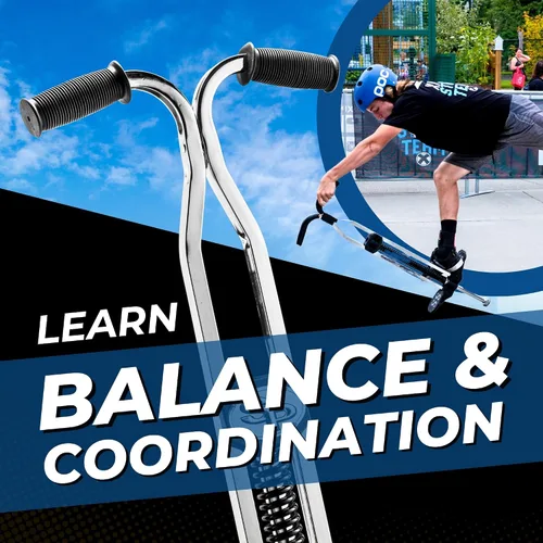 Miniatura 4 de Flybar Super Pogo Stick para niños y adultos de 14+ años – Resorte fuerte para trucos y saltos altos – Marco de acero con estribos reforzados – Palo