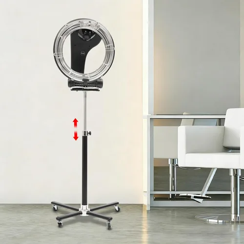 Miniatura 4 de Secador de pelo infrarrojo profesional orbiting de 1000 W - Secador de salón giratorio independiente con base giratoria giratoria, 3 funciones + 6