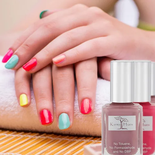 Miniatura 7 de Karma Organic Hermoso juego de esmaltes de uñas naturales, arte de uñas no tóxico, vegano y libre de crueldad animal (paquete de 7)