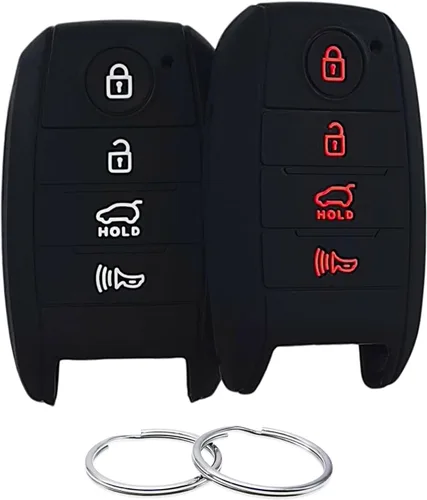 REPROTECTING Funda de llave de goma de silicona Compatible con (4 botones) 2013-2018 Kia Forte Forte Koup NIRO Optima Rio Sorento Soul Sportage