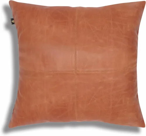 Miniatura 23 de LL LEATHER LOVERS Funda de almohada de piel de cordero - Funda de cojín para sofá, fundas decorativas para sala de estar y dormitorio, 20 x 20 Negro