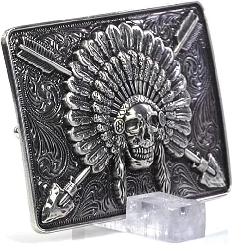 Miniatura 7 de Ariat Hebilla de calavera rectangular para hombre