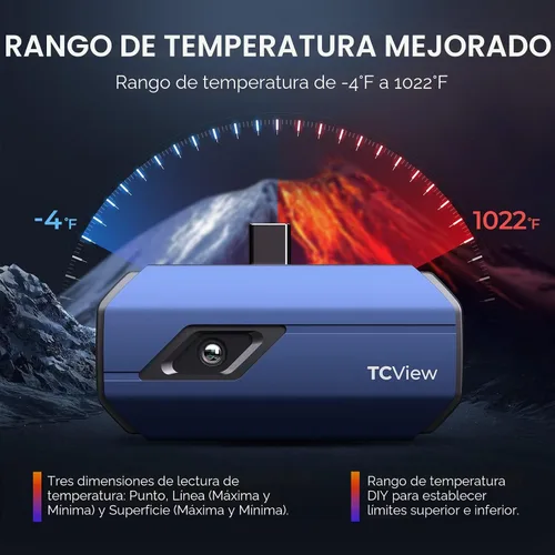 Miniatura 4 de TOPDON TC001 Cámara térmica para Android, Super IR 512x384 de alta resolución, cámara de imágenes térmicas, cámara termográfica - precisión