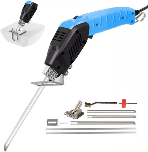 Miniatura 6 de Cortador de espuma eléctrico refrigerado por aire, herramienta de corte de espuma de poliestireno con 4 cuchillas para EPP, EPS, XPS, EVA, EPE, PU