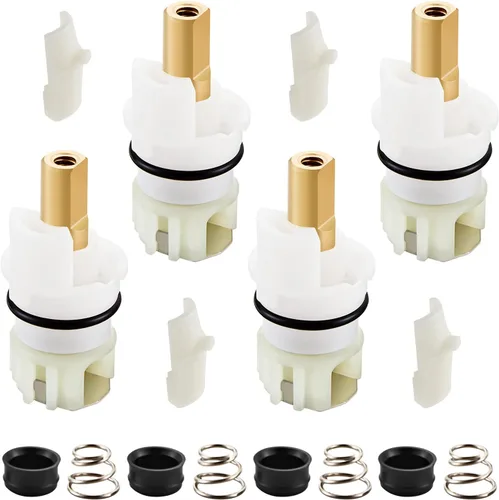 Miniatura 10 de RP25513 Kit de reemplazo de vástago de llave para kit de reparación de llave de dos manijas con Cartucho RP24096 Asientos RP4993 Muelles RP24097