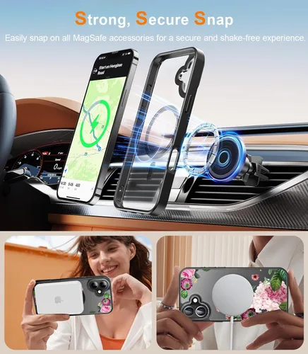 Miniatura 599 de Goodon para iPhone 15 Pro Max con protector de pantalla de privacidad, compatible con Magsafe, funda translúcida mate a prueba de golpes - Linda