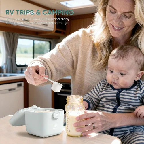 Miniatura 2 de Termichy Contenedor Dosificador de Fórmula en Polvo Láctea: Contenedor de Almacenamiento de Fórmula para Bebés de 14OZ para Viaje - Porta Fórmula