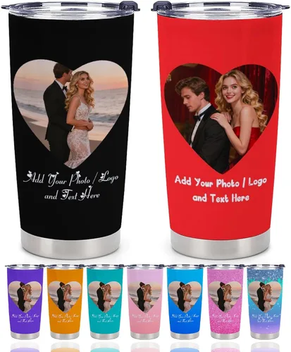 Miniatura 11 de Taza Personalizada de Viaje con Aislamiento al Vacío Personalizable con Tus Fotos y Texto Taza de Café Regalo de Navidad Cumpleaños