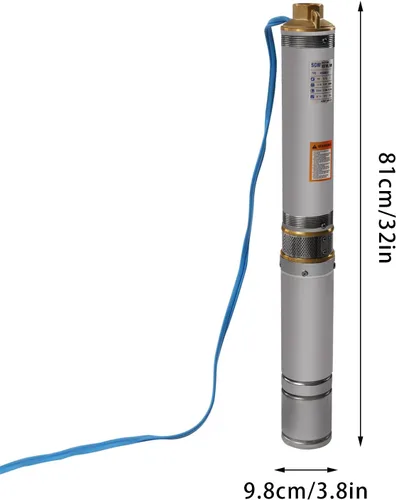 Miniatura 4 de Bomba sumergible de pozo profundo de 1.5 HP, bombas de extracción de agua subterránea de 110 V 24 GPM, bombas de pozo de 1100 W 3420R/Min