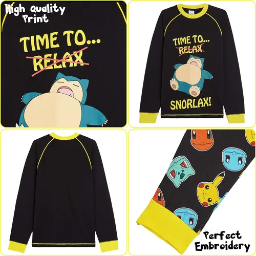 Miniatura 4 de Pokemon Pijamas para adolescentes, juego de pijamas Pikachu para niños, regalos