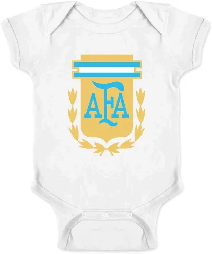 Pop Threads Argentina Futbol Soccer National Team Crest Baby Toddler Kids Girl Boy T-Shirt