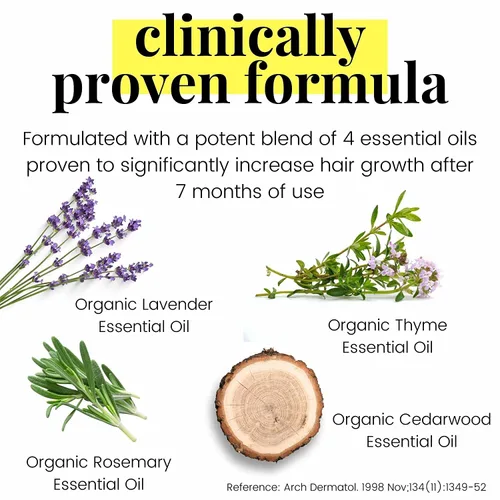 Miniatura 4 de Vegan Mia Aceite de romero orgánico USDA para el crecimiento del cabello con aceite de ricino y más, tratamiento de aceite para el cuero cabelludo