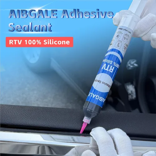 Miniatura 4 de RTV - Sellador adhesivo de silicona 100% negro, sellador aislante de silicona impermeable para parabrisas, puertas, placas de circuito, sensores